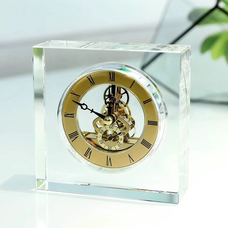 Crystal Silent Table Clock Lux - Accessories For Your Gaming Room review and price