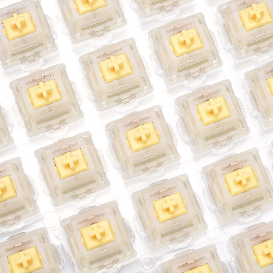 GATERON CAP Milky Yellow Linea - Gaming Accessories Aesthetic review and price