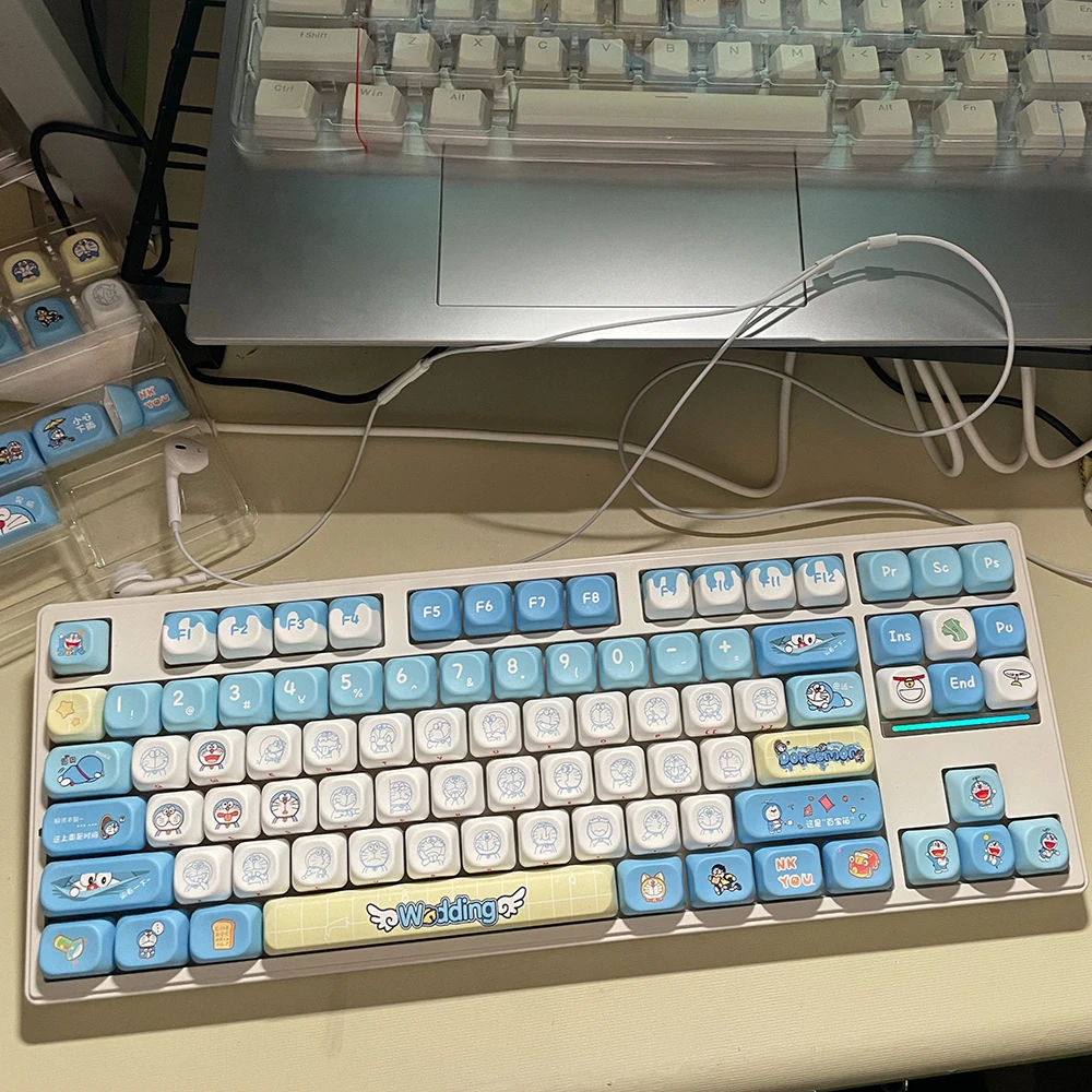Original Doraemon Keycaps 120  - Gaming Accessories Aesthetic review and price