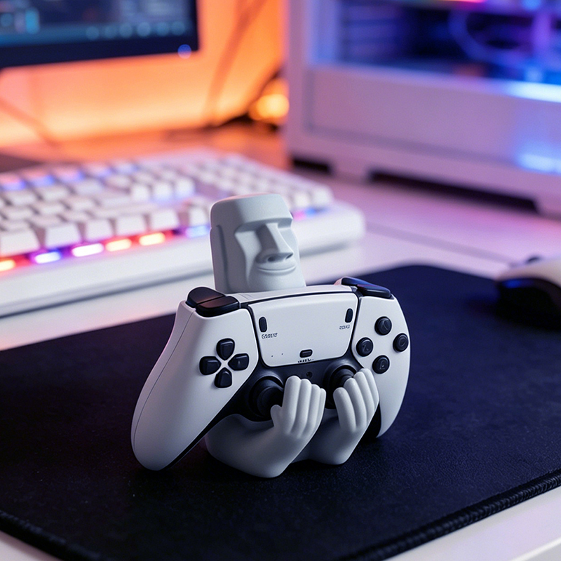 Funny Moai Stone Resin Gamepad - Gaming Accessories For Room review and price