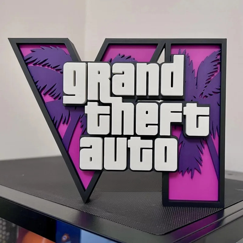 3d GTA 6 Grand Theft Auto Logo - Accessories For Your Gaming Room review and price